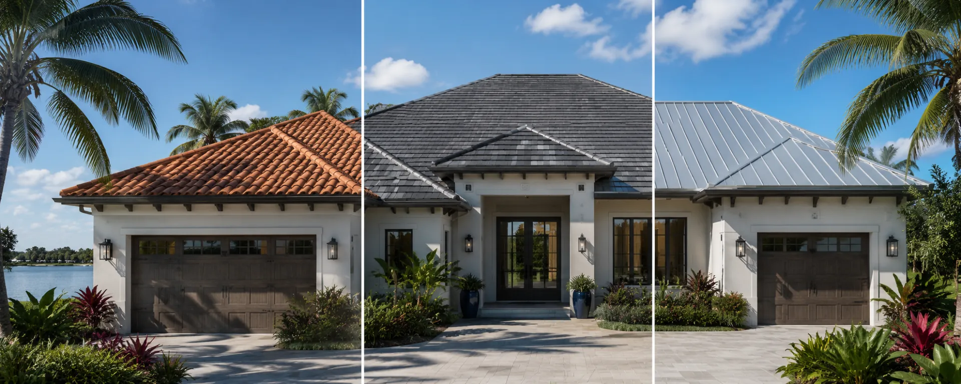 A home previewed with a new roof in the AI Roof Visualizer